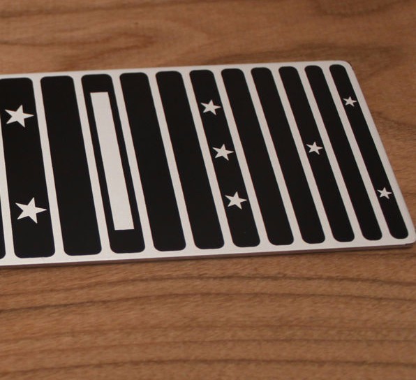 Lap Steel Guitar Fretboard – Sugartone – 6 string 22.5″ Screenprinted Aluminium