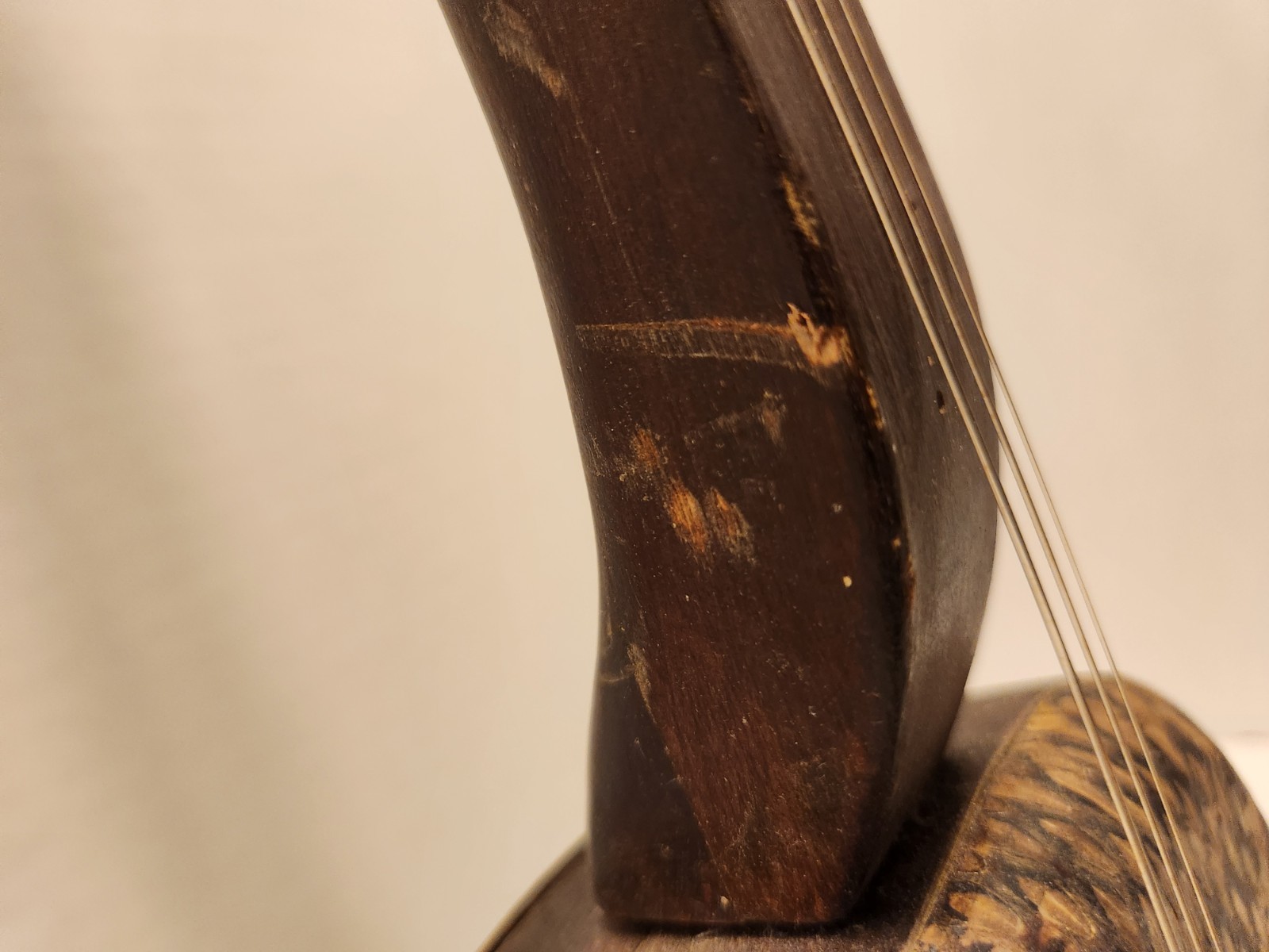 Vintage Sanxian Rosewood Fretboard Chinese Three String Traditional Instrument