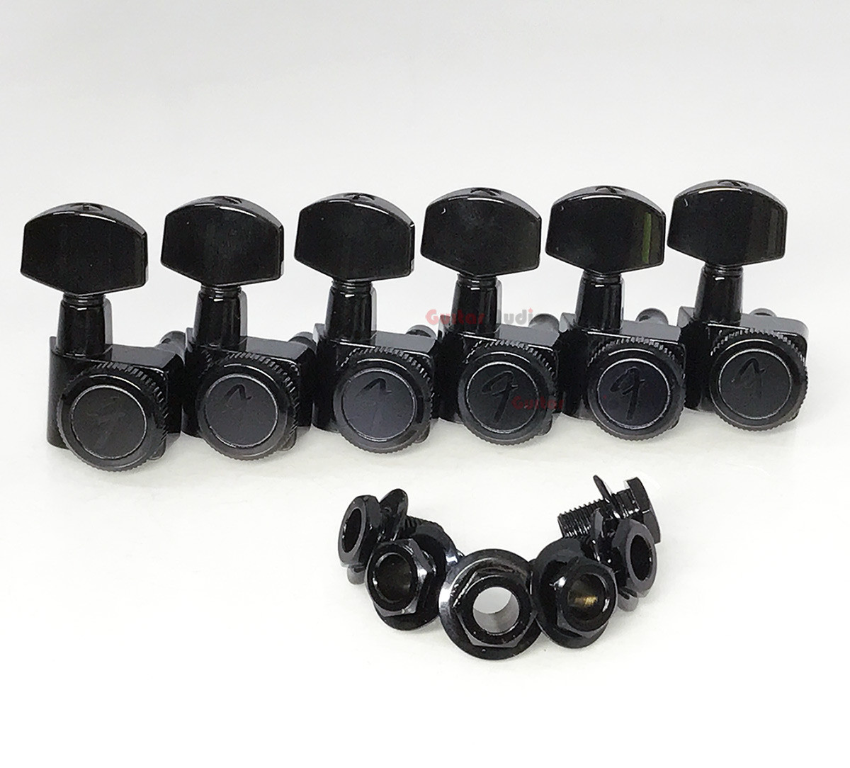Genuine Fender Locking Strat/Tele Guitar F Tuning Pegs Tuners Machines – BLACK