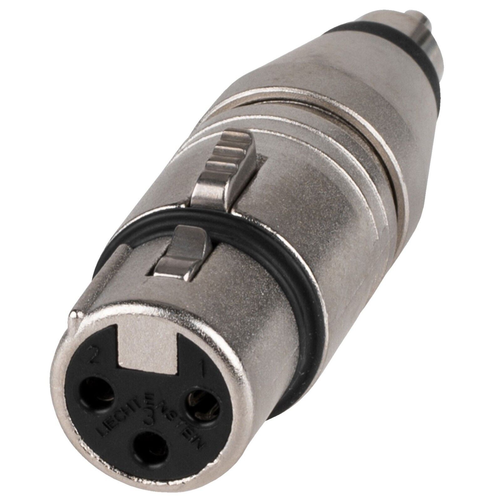 (2) Two Genuine NEUTRIK NA2FPMM – 3 Pin XLR Female to RCA Male Phono Adapter