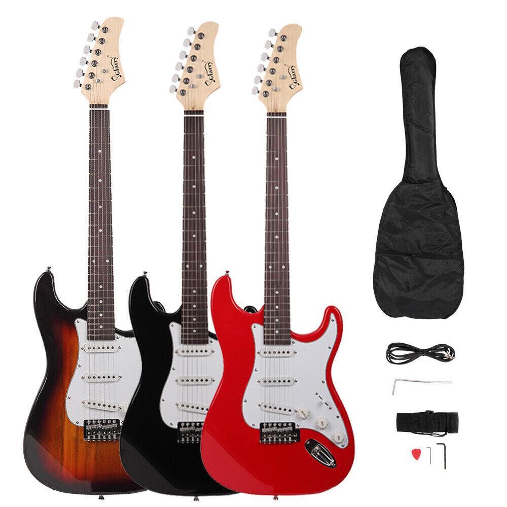 Glarry 39″ GST Electric Guitar Set Rosewood Fingerboard School Band for Beginner