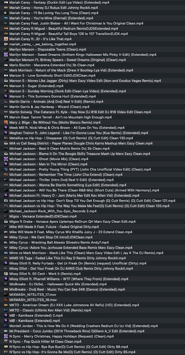 DJ & VDJ 2TB HD ! 7.5K + music videos & MP3’s! READY TO GO! MAC & PC