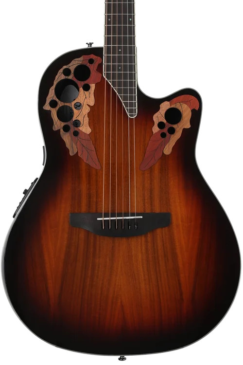 Ovation Celebrity Elite CE48P-KOAB Super Shallow Acoustic-electric Guitar – Koa