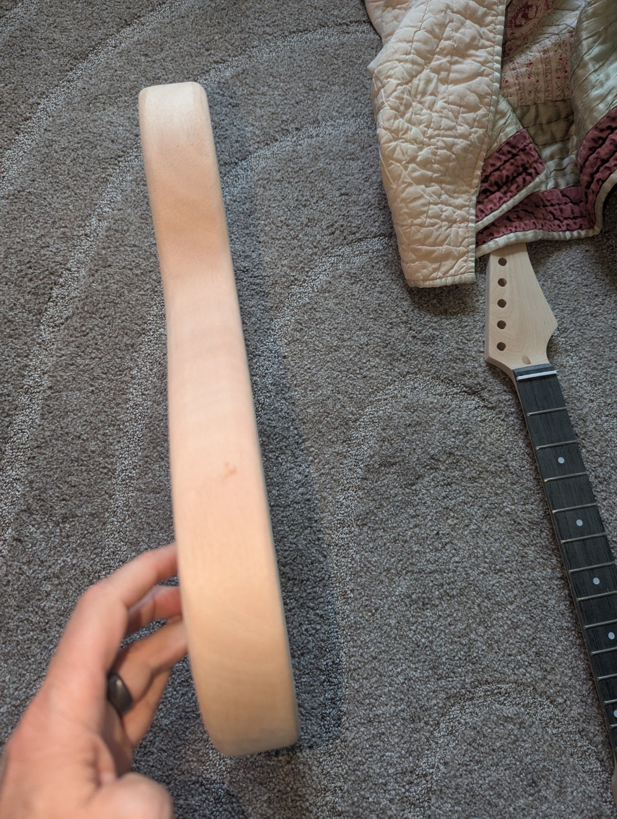 DIY Electric Guitar Body Mahogany Strat Partscaster – Unfinished – Lovely Grain