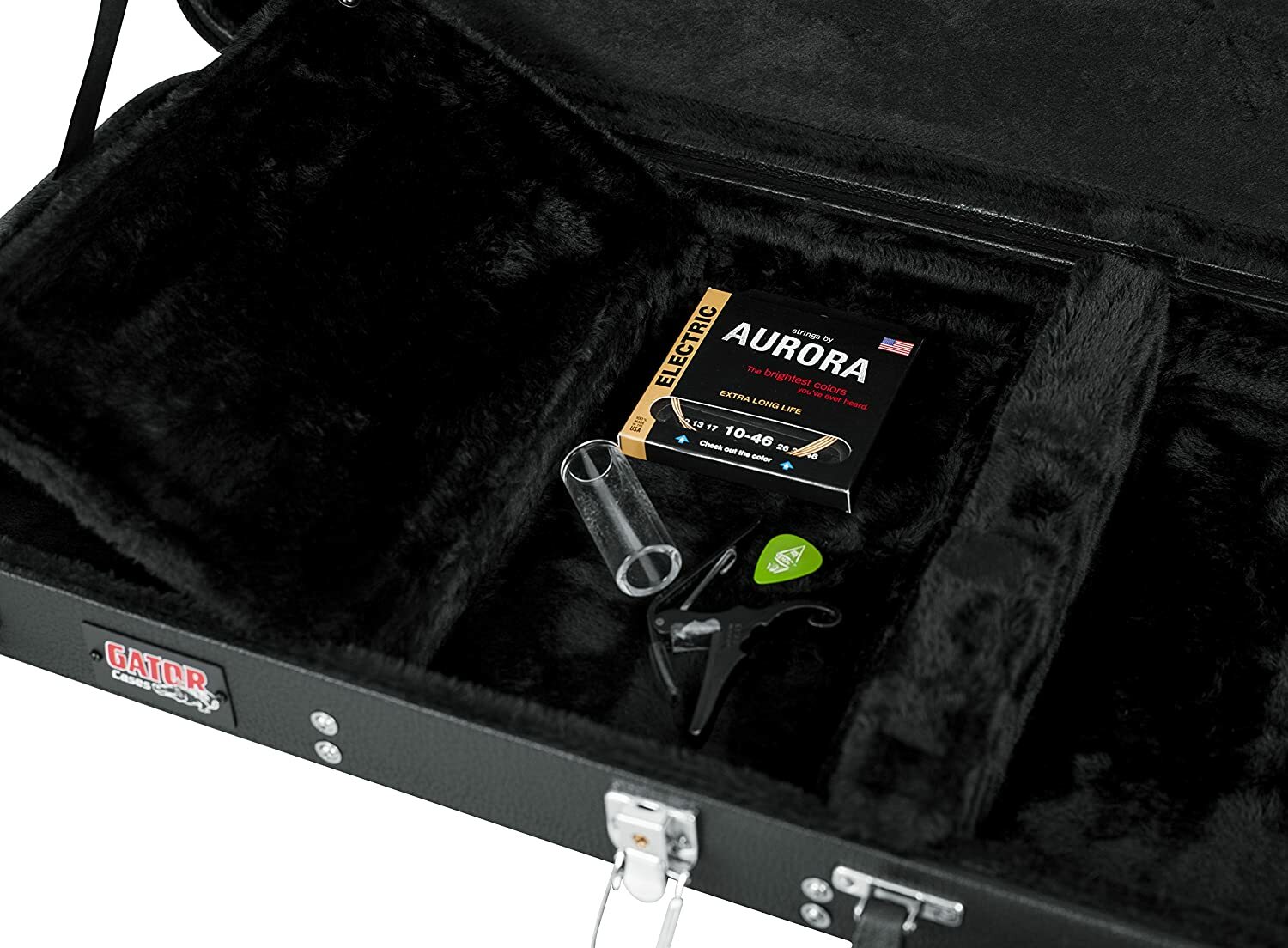 Gator Cases Hard-Shell Wood Case for Standard Electric Guitars, Strat and Tele