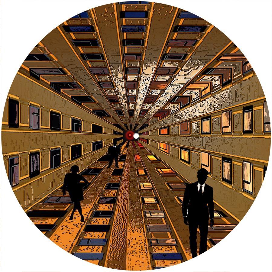 Slipmat Slip Mat 4 Crosley or any 12″ DJ Turntable Record Player ABSTRACT TUNNEL