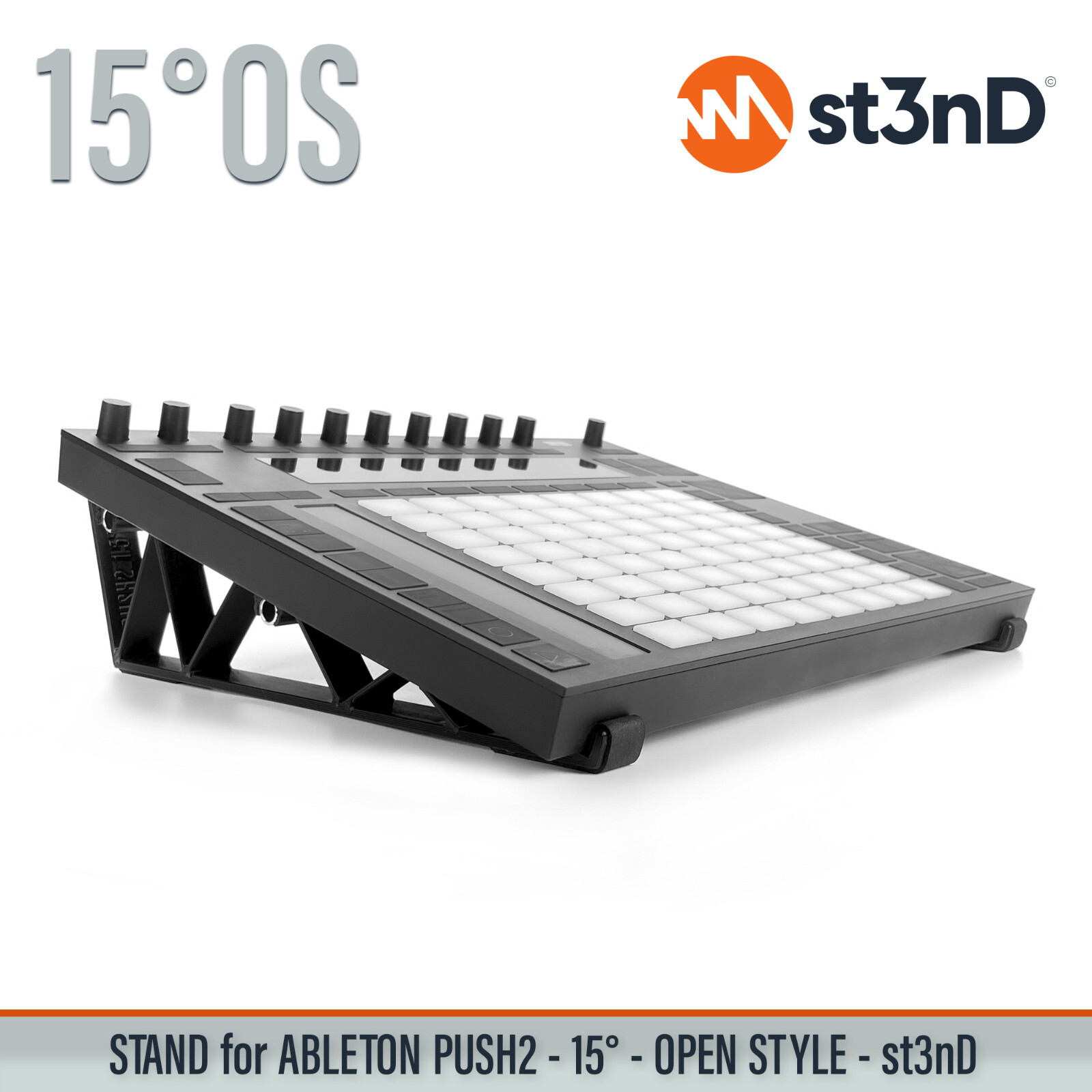 STAND for ABLETON PUSH2 – 15° Open Style – 3D printed- 100% Buyers Satisfaction