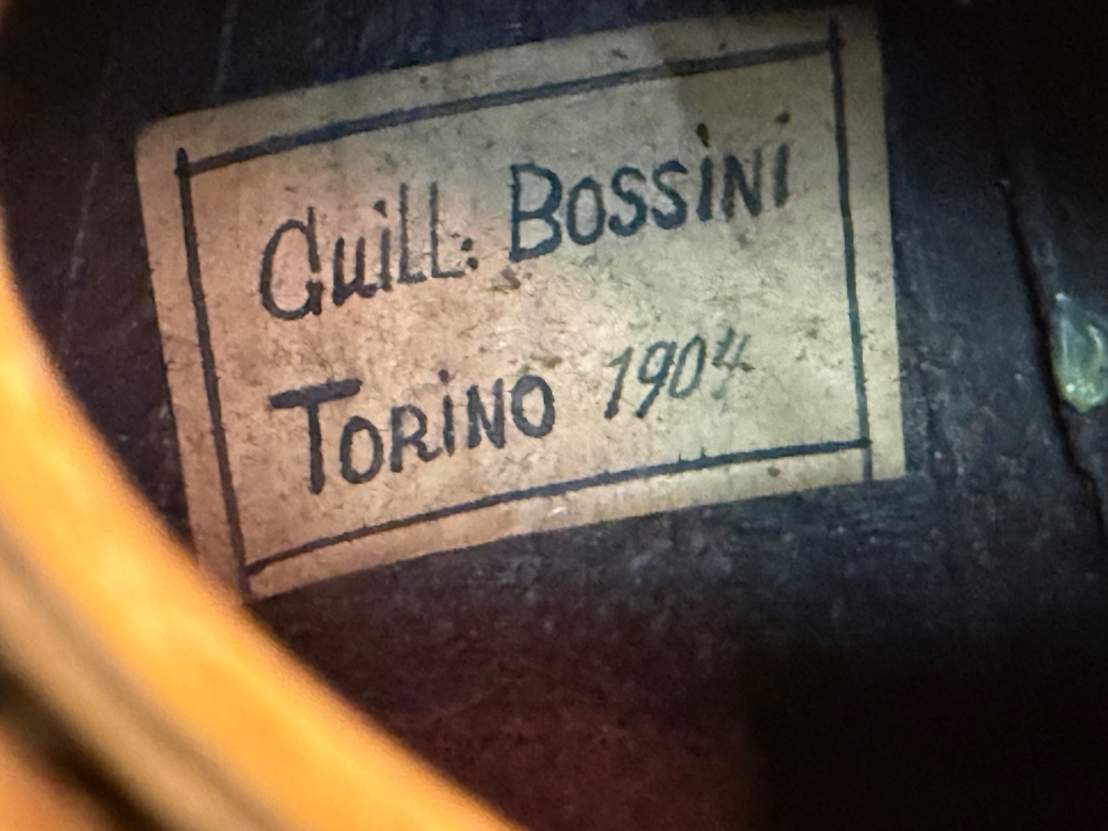 Antique Italian Bowlback Butterfly Mandolin Gulli Bossini Torino 1904 Playable