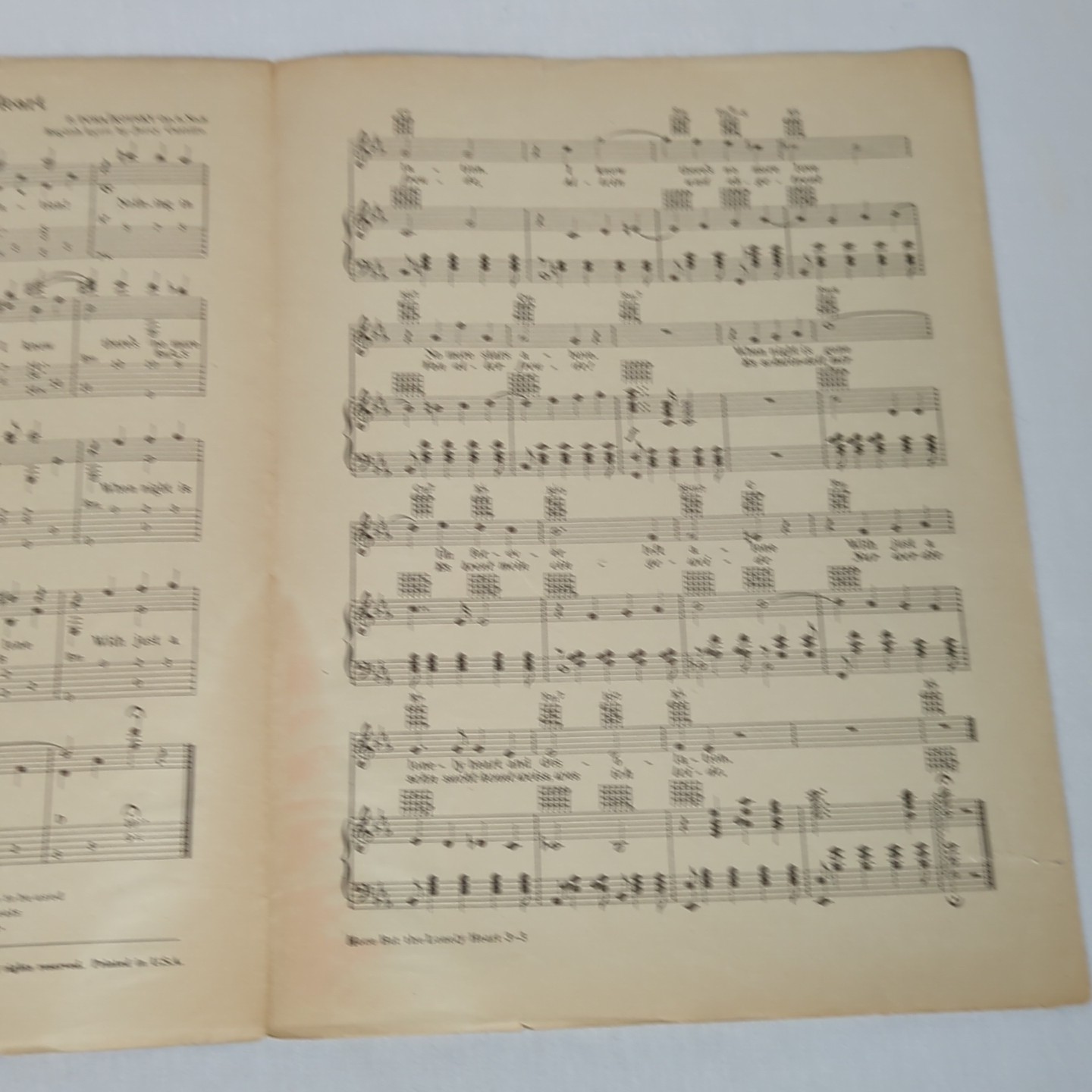None But the Lonely Heart By P. Tschaikowsky ENGLISH BY JERRY CASTILLO 1935