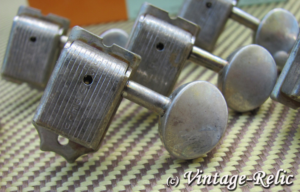 aged Kluson nickel tuners RELIC’D fit Fender Custom Shop Strat Tele KD-6B-NM