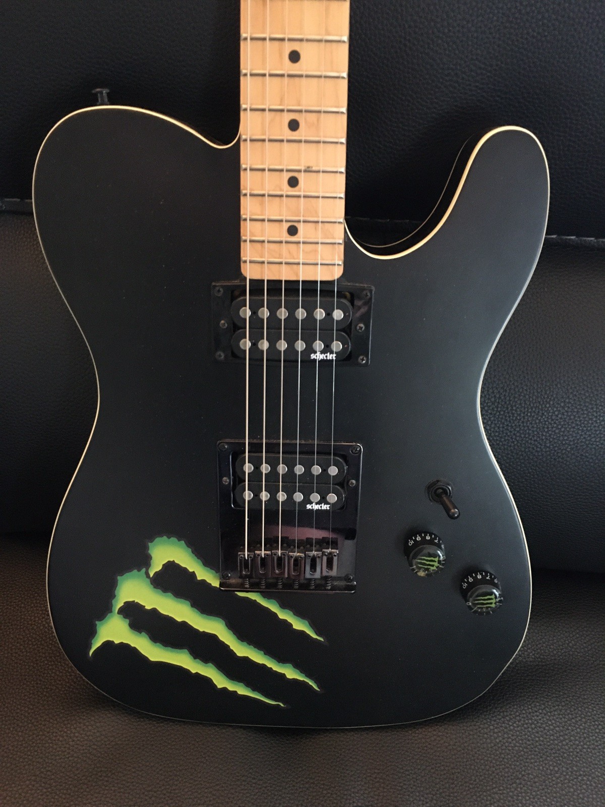 Schecter Diamond Telecaster Monster Branded 6 String Electric Guitar Collectors