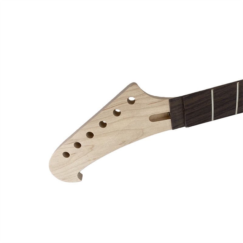 Electric Guitar Neck 24 Fret 25.5 Inch Reversed Head Rosewood Fretboard Bolt On