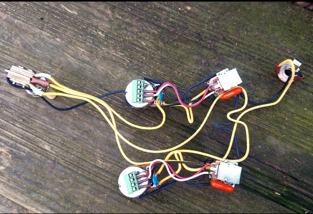 Gibson 335 Solderless Harness Coil Split/Out Of Phase Orange Drop .022 KS