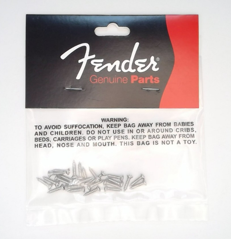 NOS Fender Nickel Guitar Pickguard Mounting Screws 0994923000