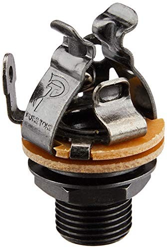 PURE TONE Open Jack Inch Size Monaural Black Nickel PTT1BN