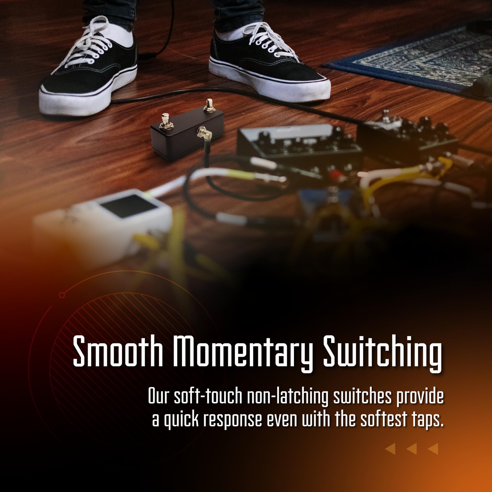 Dual Foot Switch Pedal – Versatile TRS Auxiliary Guitar Pedal – Expand Your M…