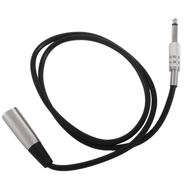 XLR 3-Pin Male To 1/4″ Plug TS Microphone Mono Cable Unbalanced Shielded Audio
