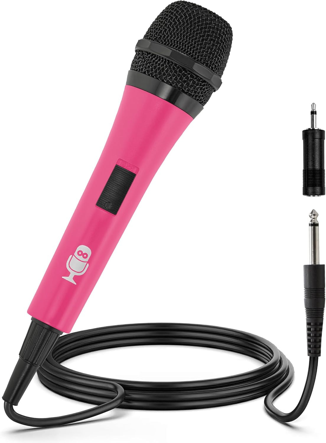 Wired Microphone for Karaoke, (Pink) – Unidirectional Dynamic Vocal Microphone –