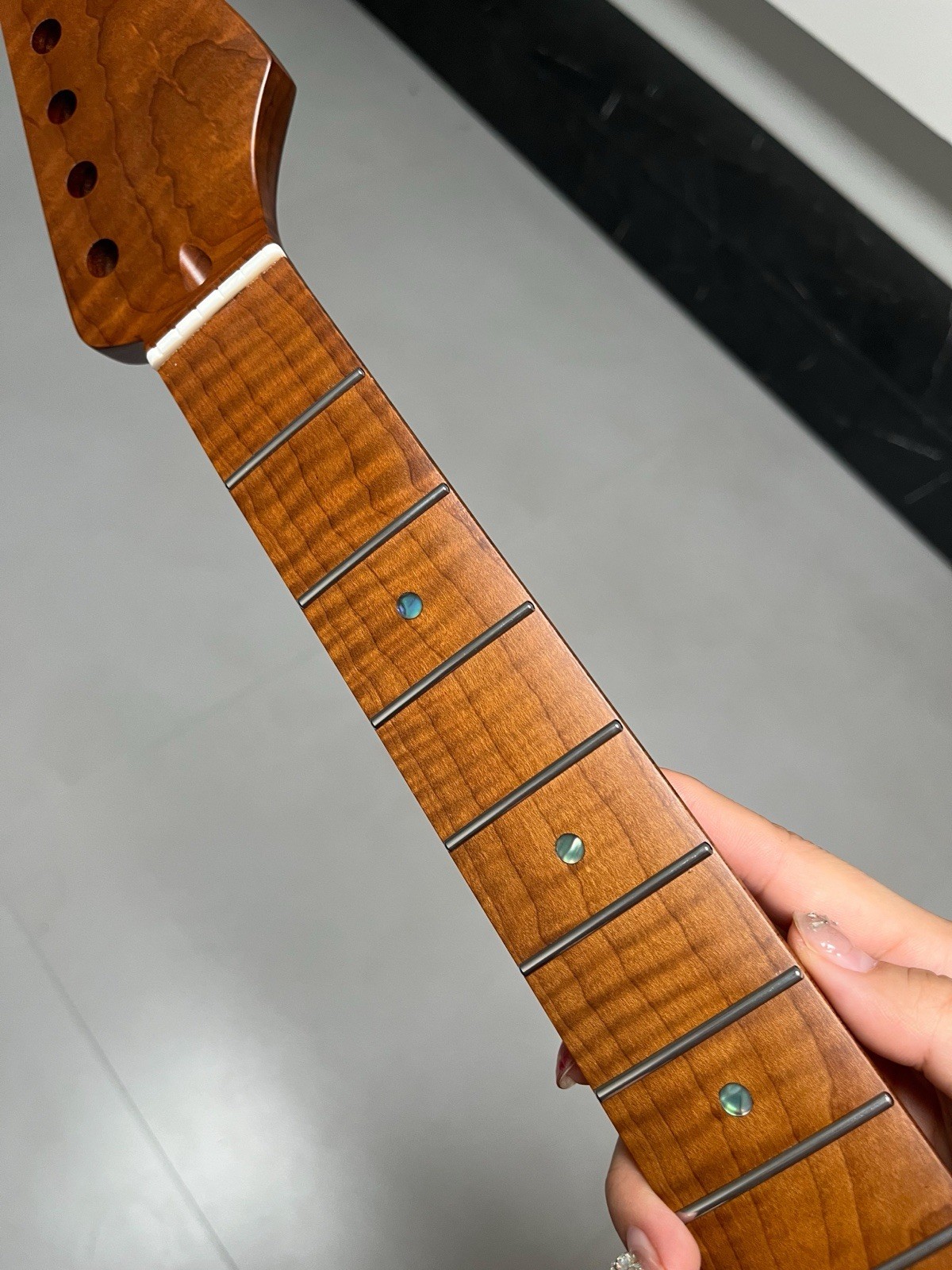 Suhr stainless steel 22fret Satin Roasted flame Maple Electric guitar neck 12in