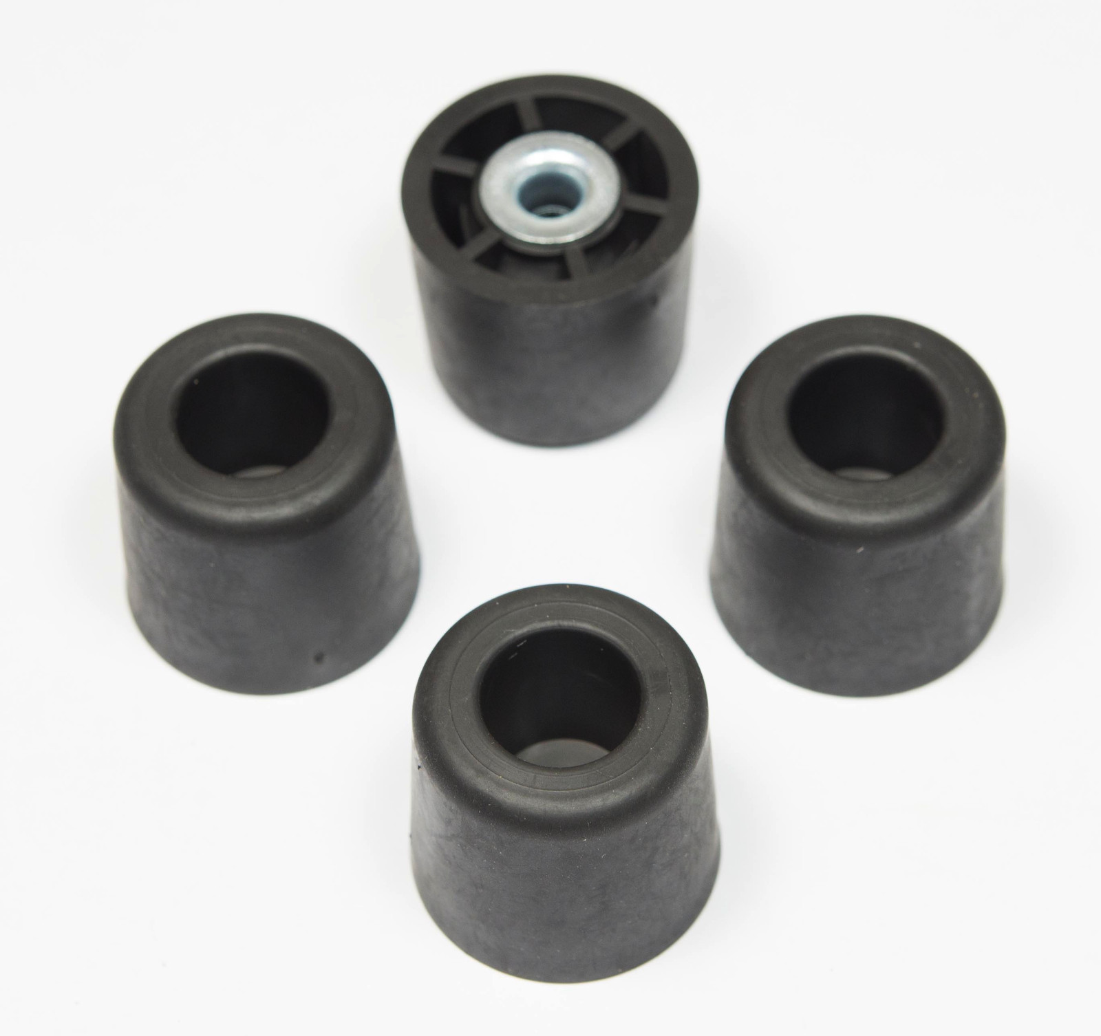 4 LARGE EXTRA TALL #2 – 1″ H X 1.10″ W ROUND RUBBER FEET BUMPERS FREE SHIPPING