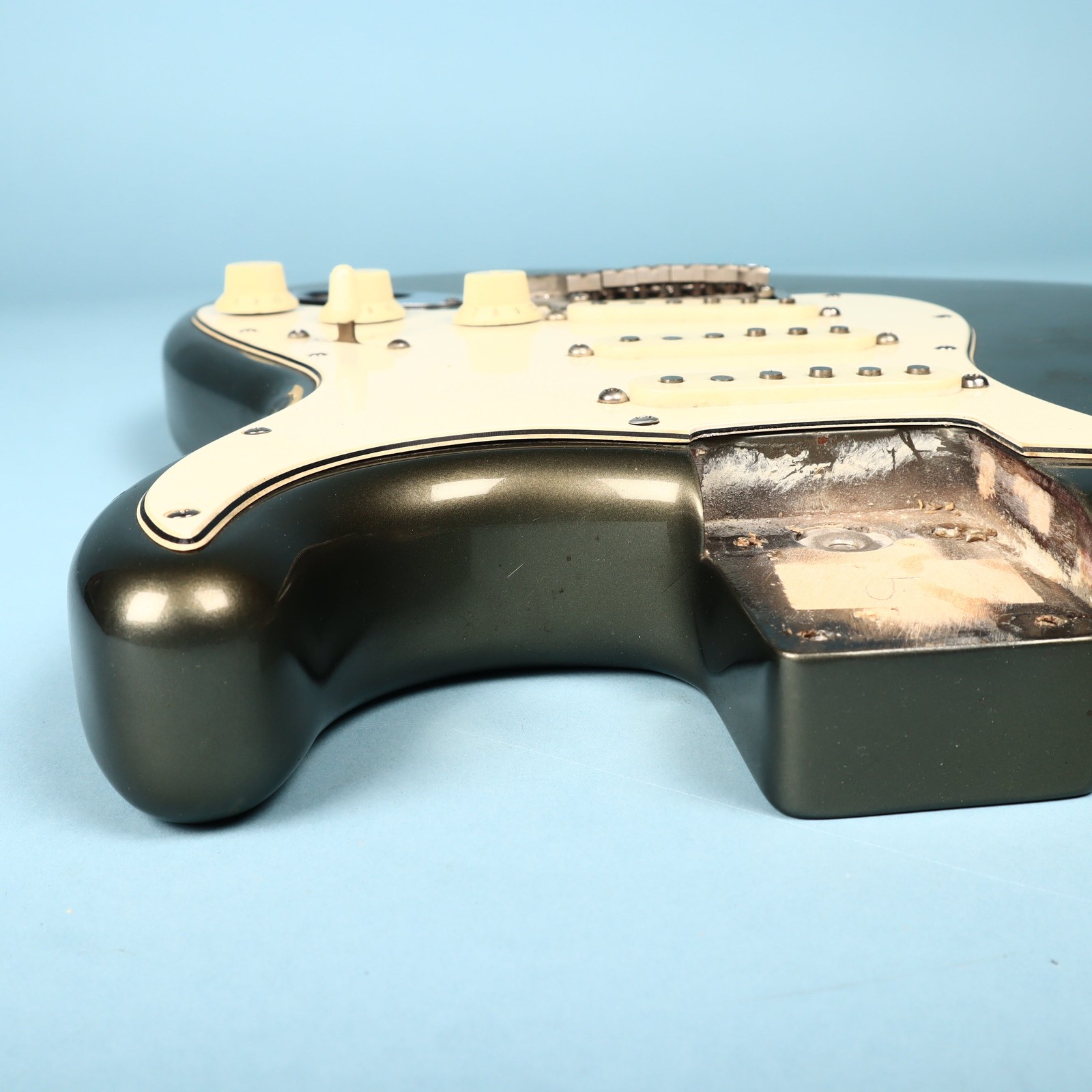 1988 Fender USA Stratocaster Loaded Body Pickguard Olive Drab Metallic Guitar