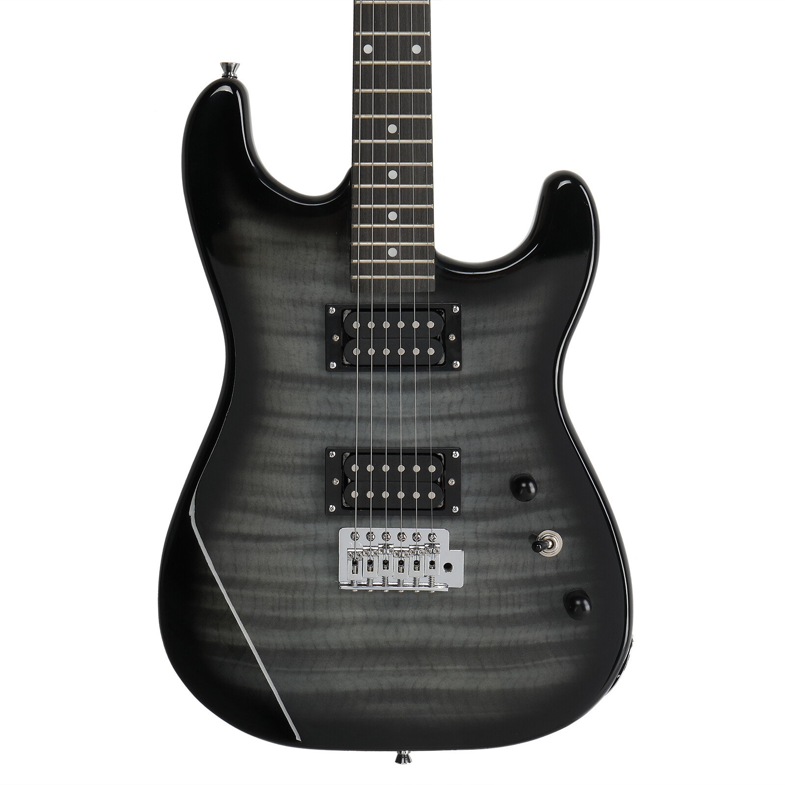 6 Strings GST H-H Pickup Tiger Stripe Electric Guitar Kit with 20W AMP Bag Strap