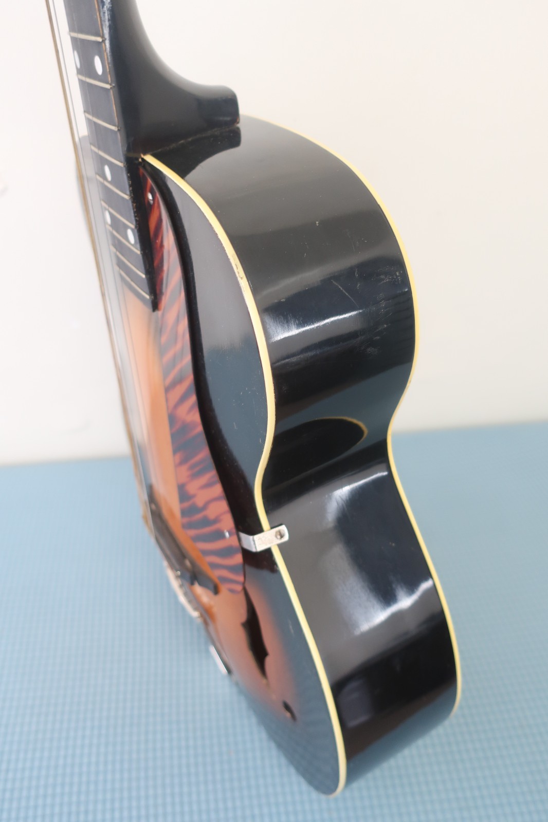 Vintage 1960s Unknown Maker Archtop Acoustic Guitar Circa W/ Rare Geib Case