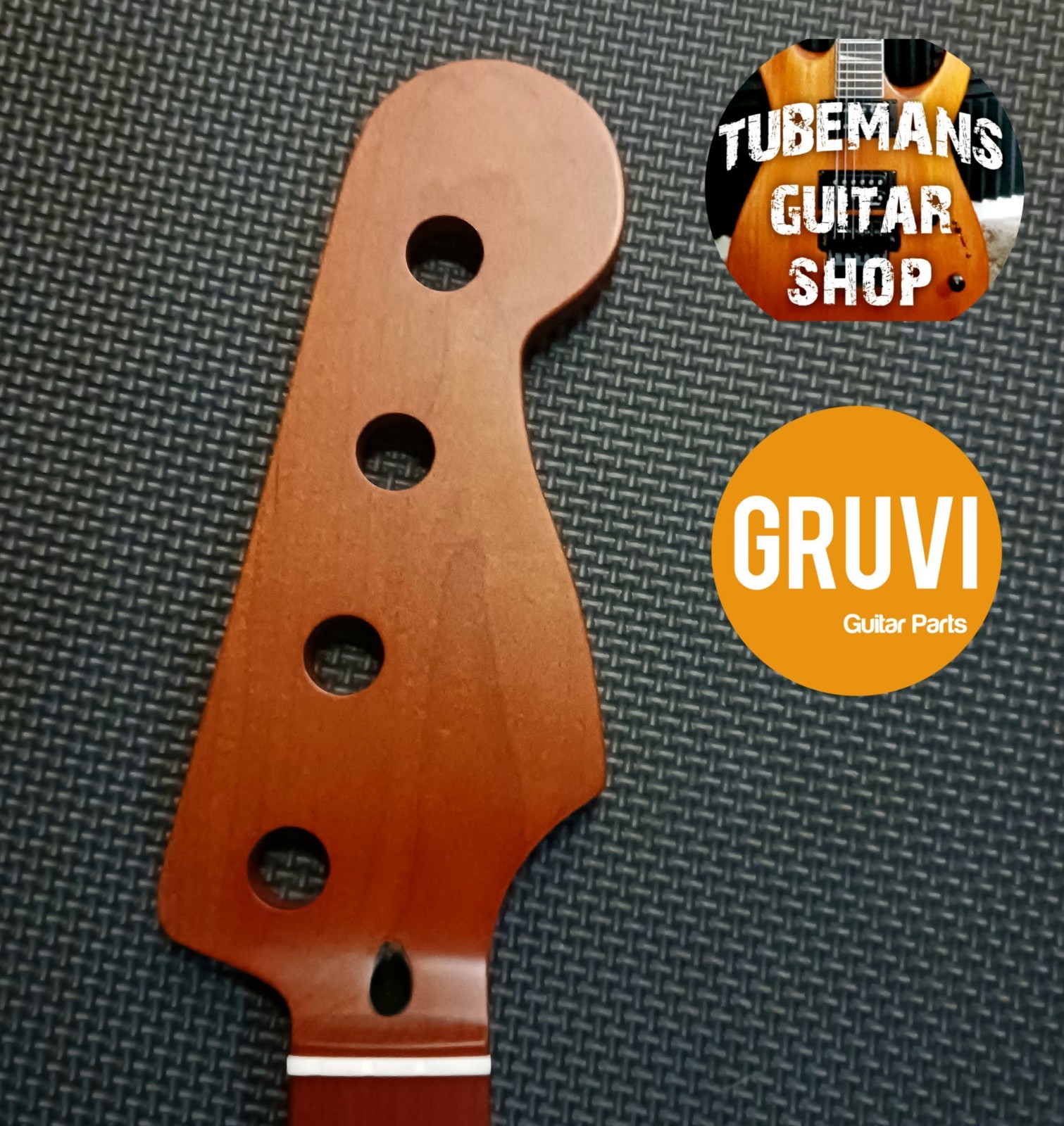 Roasted Canadian Maple Pbass Neck 21 Fret👍 Pre-drilled Heel