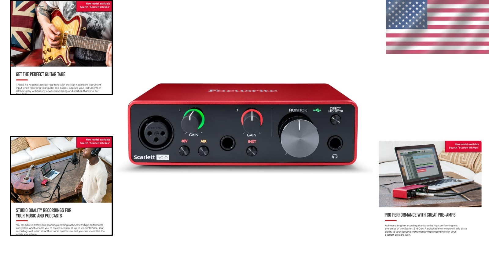 High-Performance Scarlett Solo 3rd Gen – Capture Studio Quality Sound Everywhere