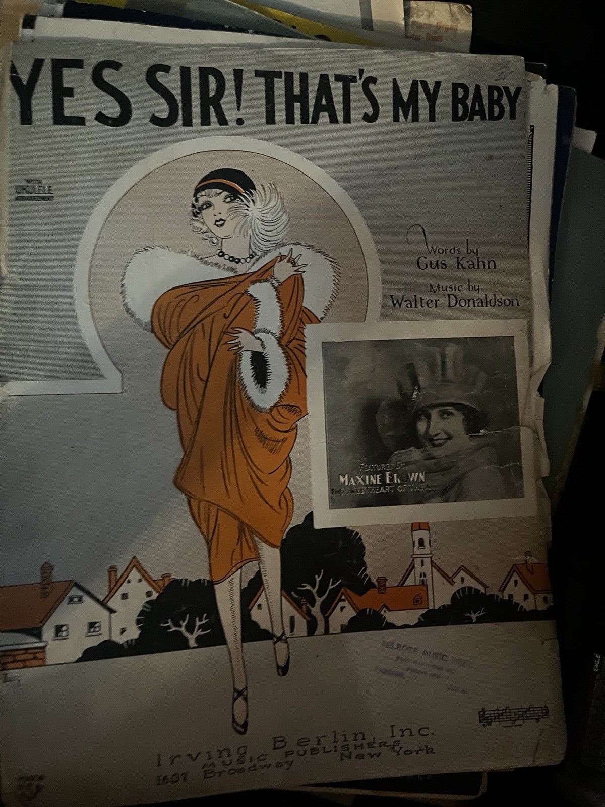 Yes Sir! That’s My Baby Sheet Music Piano Easy Listening Irving Berlin Inc.