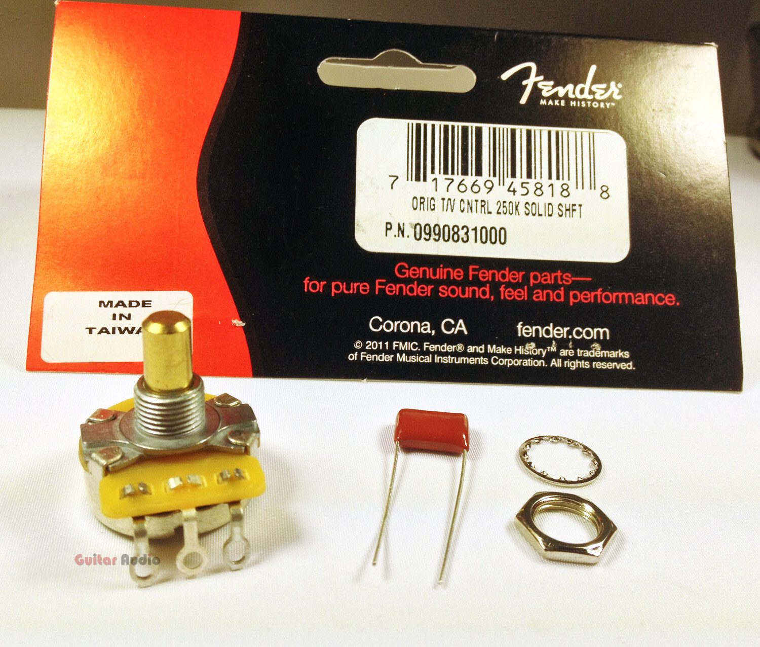 Genuine Fender 250K Pot Solid Shaft CTS Volume/Tone Guitar Control Potentiometer