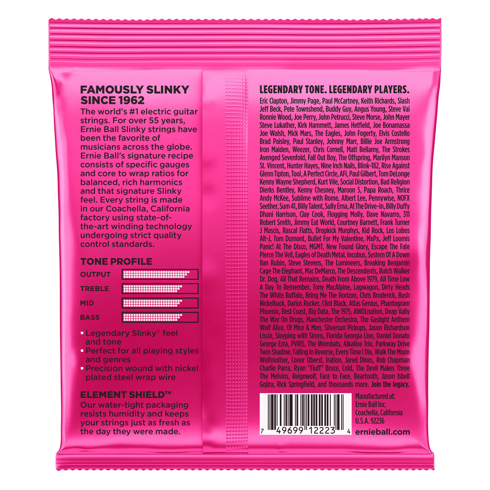Ernie Ball Super Slinky Nickel Wound Electric Guitar Strings 9-42 (P02223)