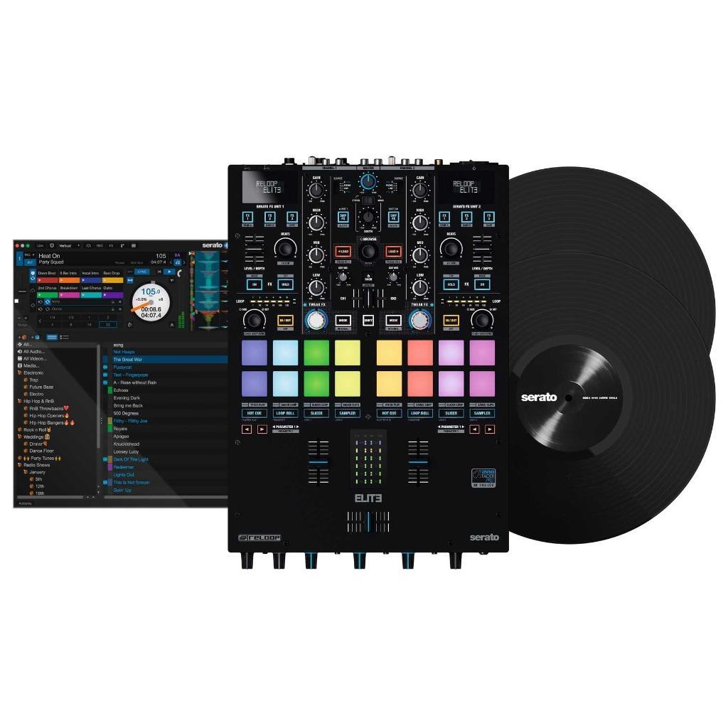 Reloop ELITE Two Channel Serato DJ Pro Mixer w/ Performance Pads – B Stock