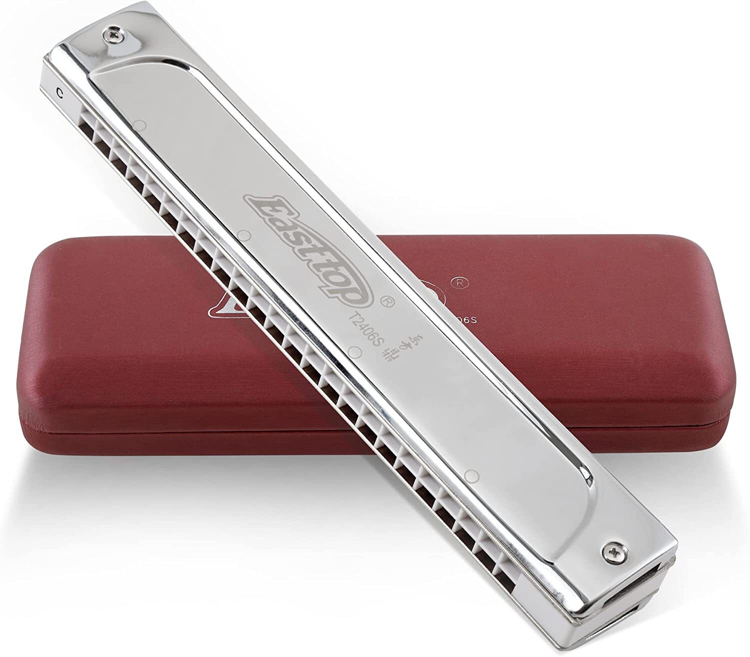 Easttop 24Holes Professional Tremolo Harmonica harmonica Tremolo Mouth Organ US