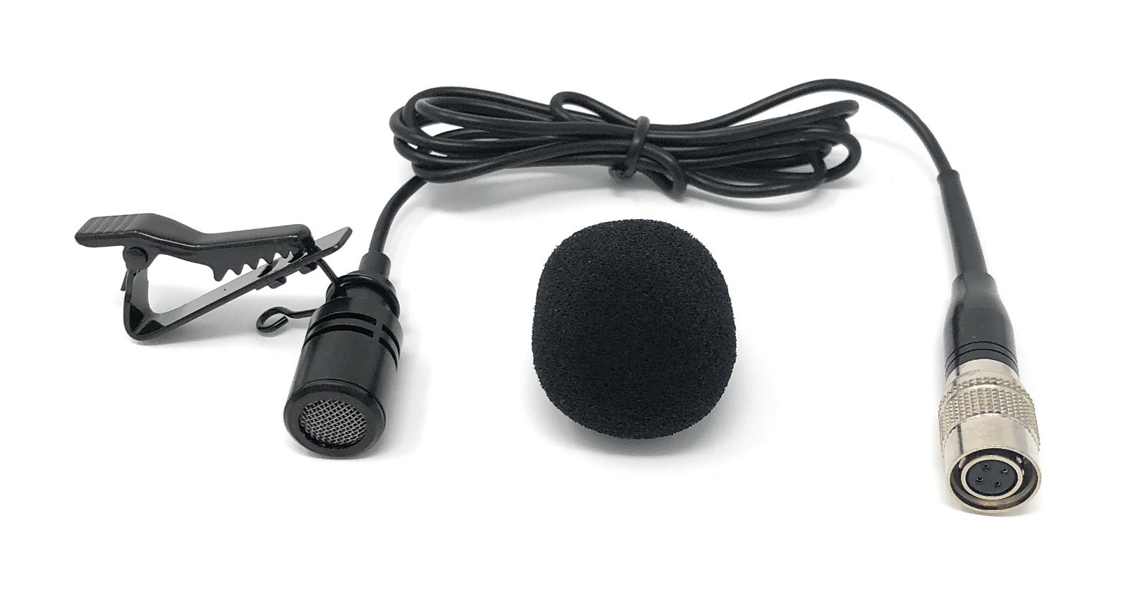 Lavalier Lapel Mic Omni-directional Tie Clip Microphone for Audio-Technica black