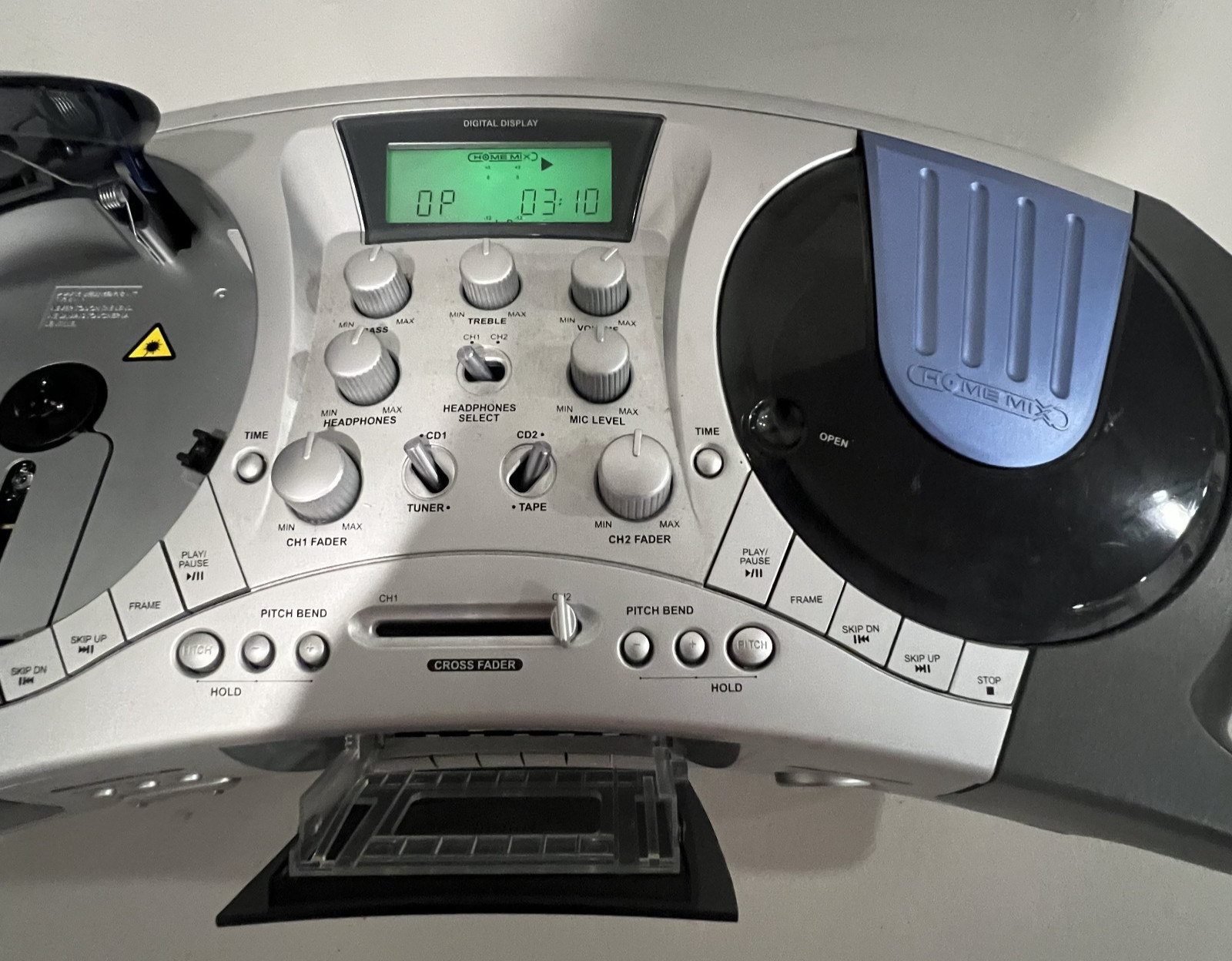 Home Mix CDJ-1 Double Deck Controller Pitch Bend Auto BPM Headphones Jack