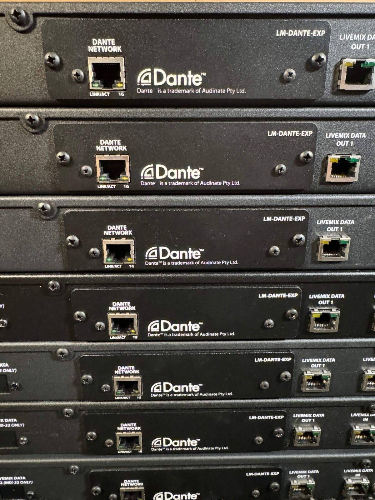 Digital Audio Labs Livemix Mix 16 Controller Distributor+Dante Card 7 Available