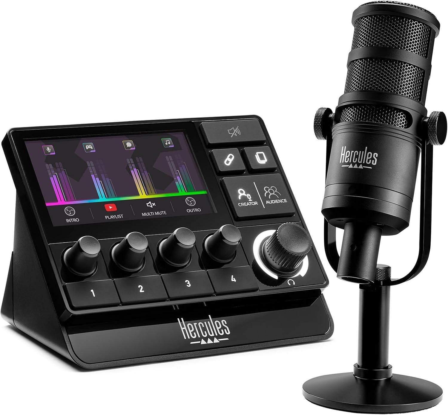 Hercules Stream Essentials Kit Stream 200 + XLR Microphone 3 months Voicemod PRO