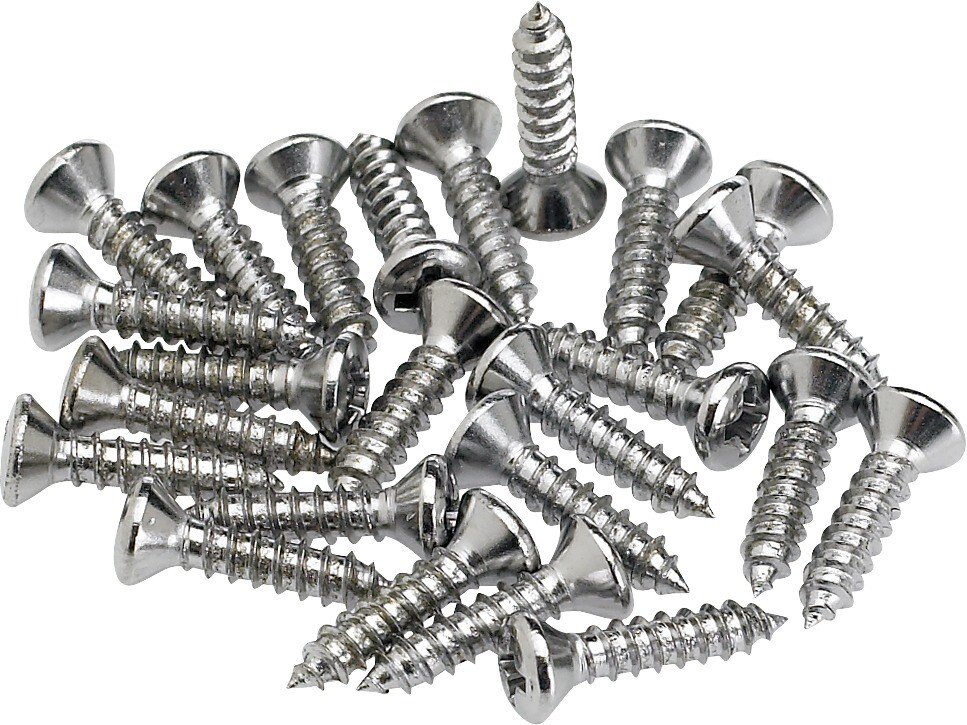 Fender Pickguard Screws Chrome 24 (0994923000)