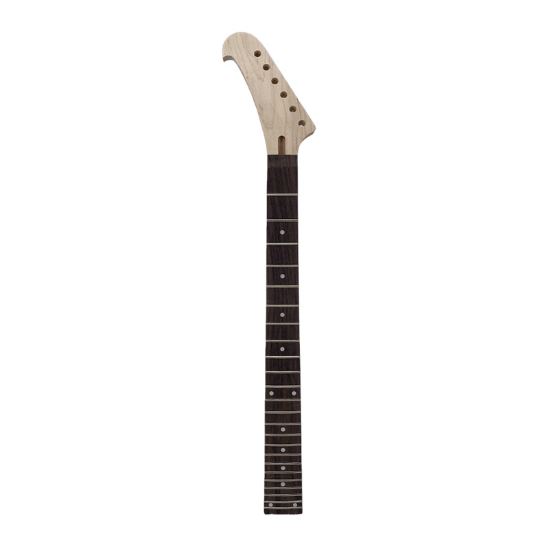 Electric Guitar Neck 24 Fret 25.5 Inch Reversed Head Rosewood Fretboard Bolt On