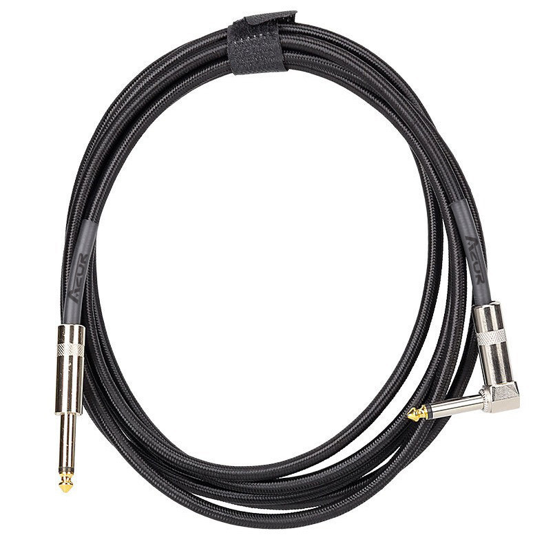 Guitar Audio Cable 10ft Braided Cable Guitar Connector 6.35 Shielded Audio Cable