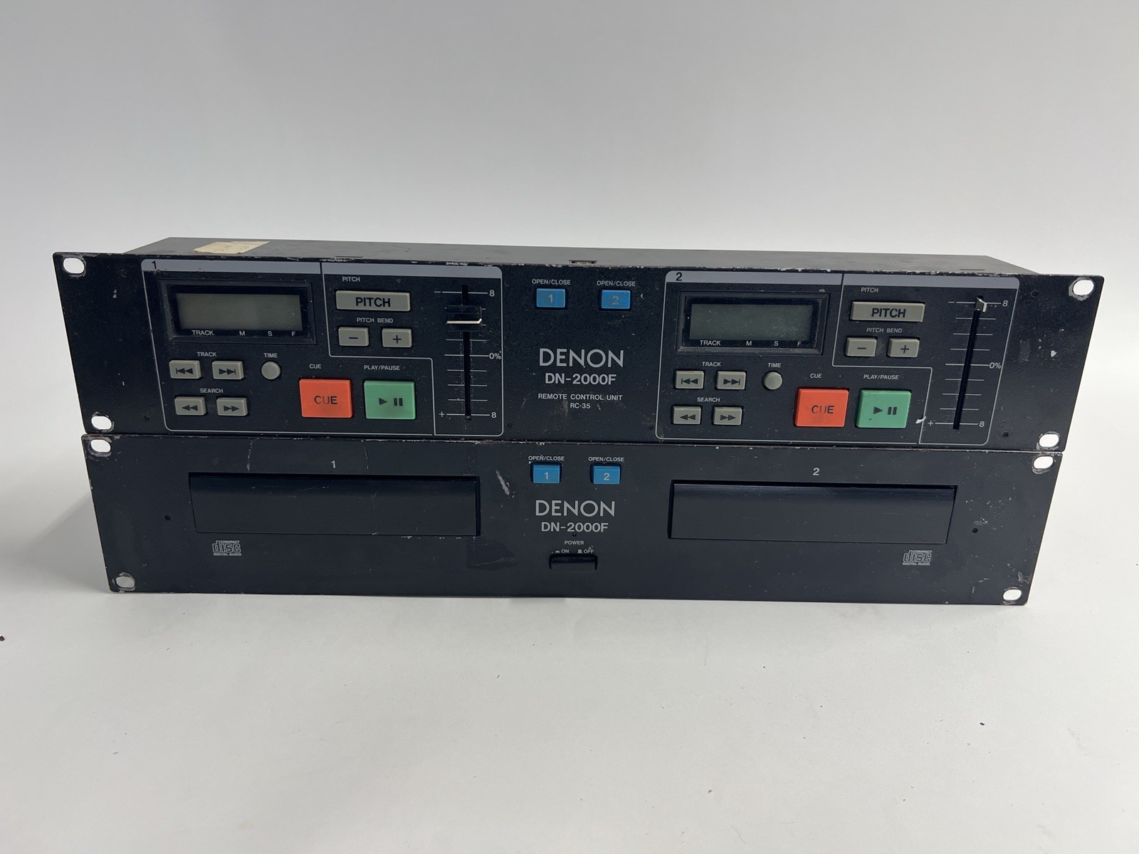 Denon DN-2000F Rack Set Up- Double CD Player & Control Unit, Tested