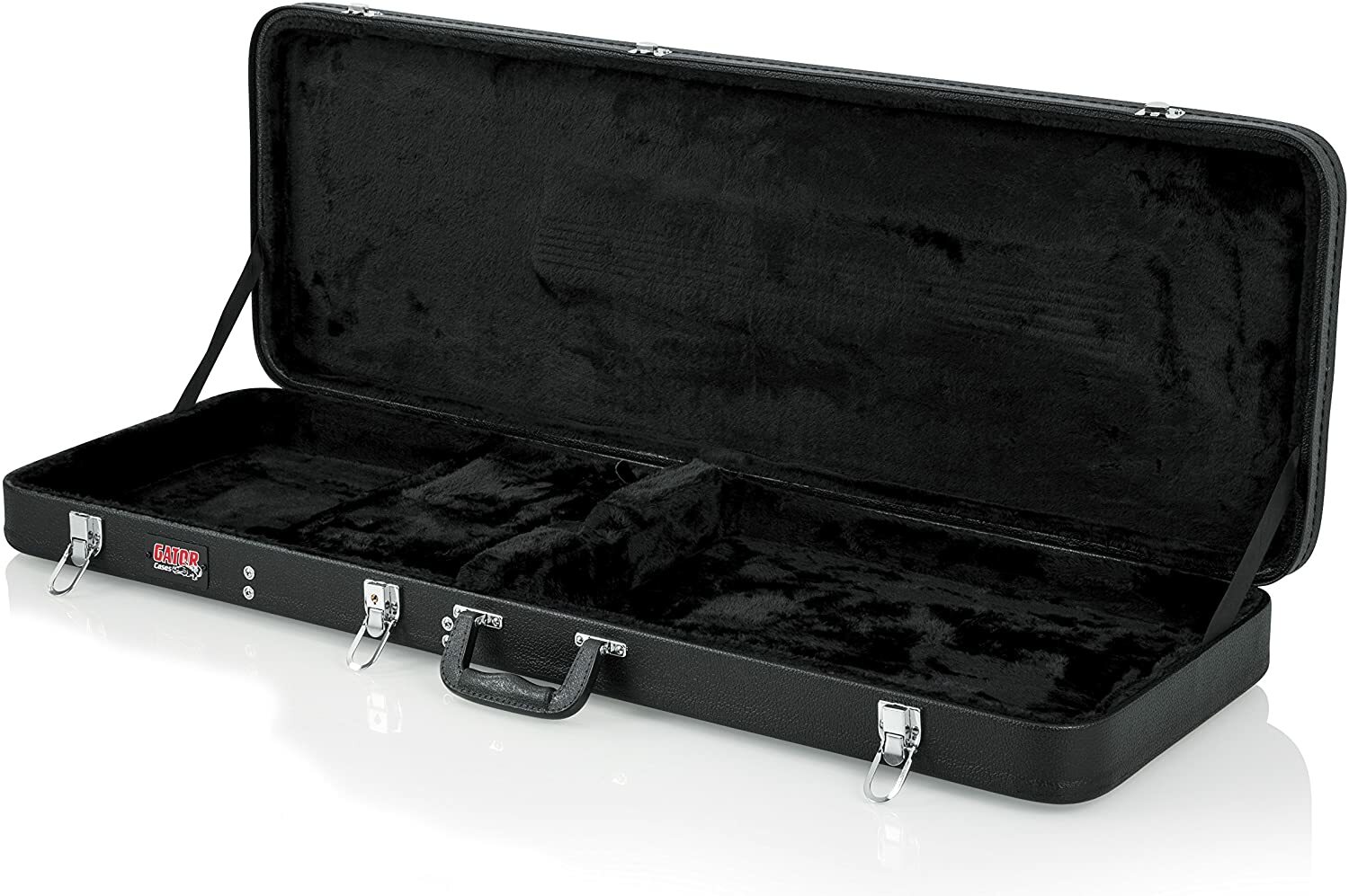 Gator Cases Hard-Shell Wood Case for Standard Electric Guitars, Strat and Tele