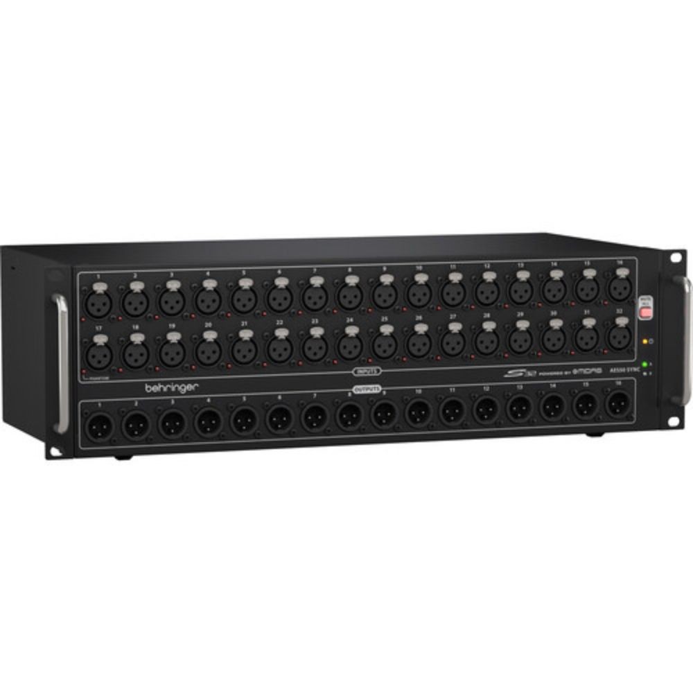 Behringer S32 Digital Stage Box Bundle w/ XLR Cables and Surge Protector
