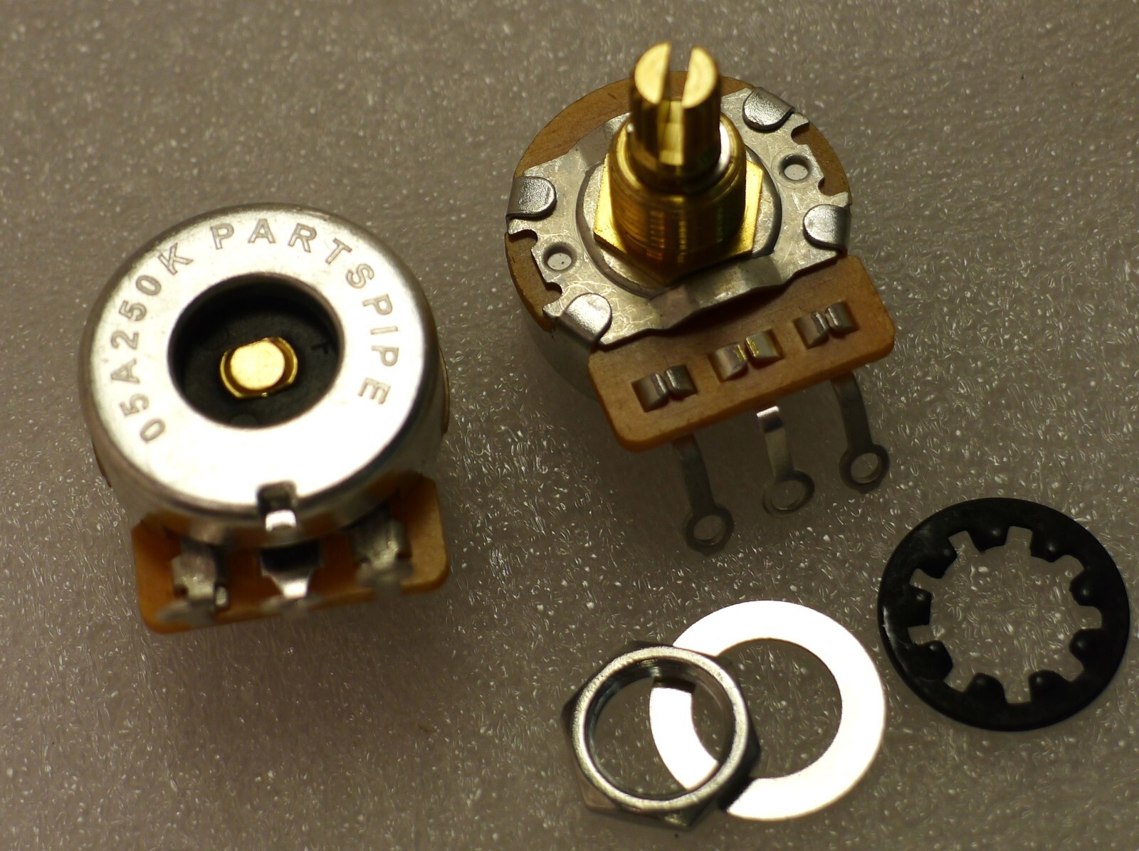 Pack Of 3 Short 05A A250K 3/8″ Split Shaft Audio POT Potentiometer
