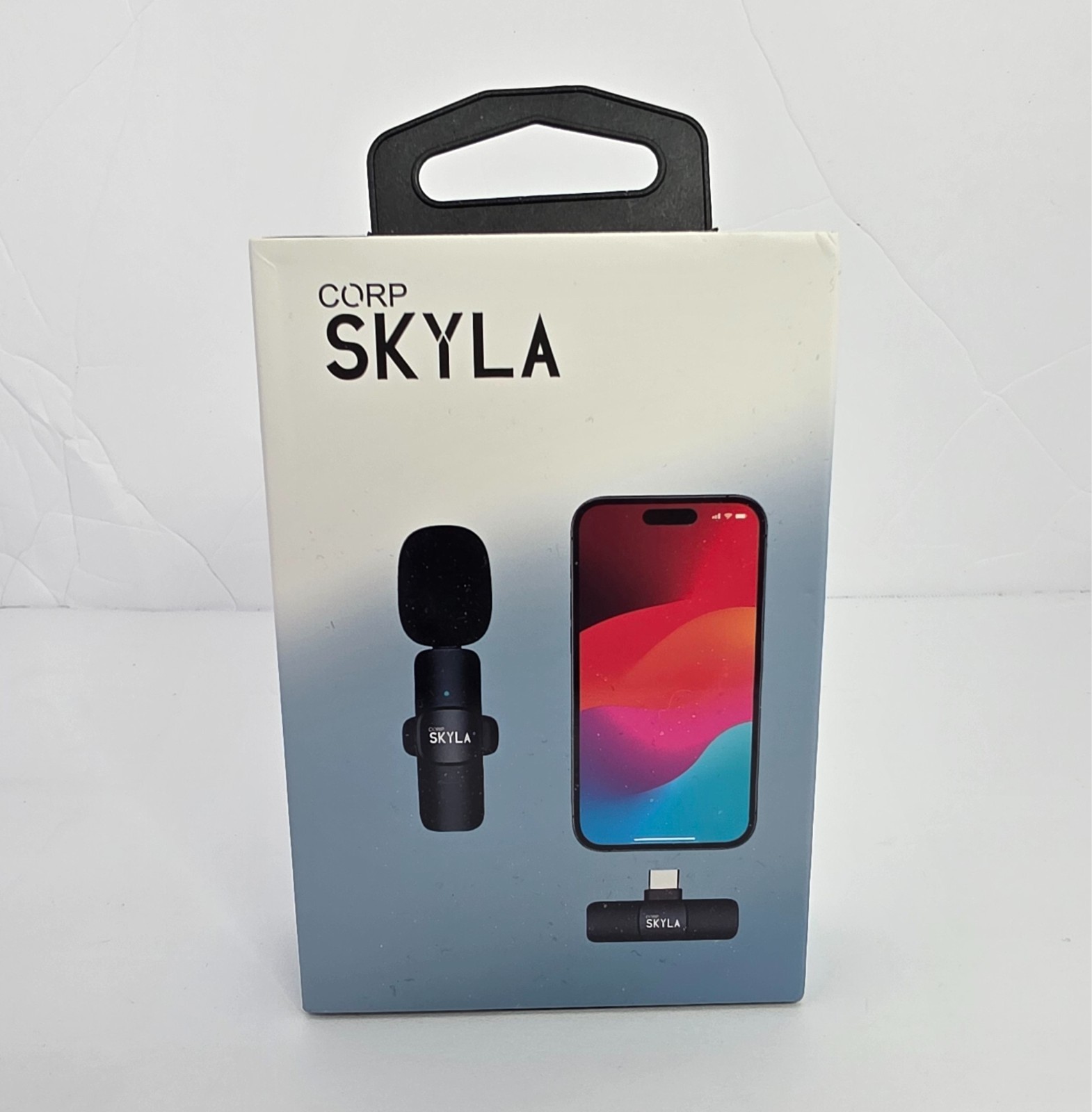 K9 Wireless Lav Microphone Set 2 Mics USB-C Receiver + Lightning Adapter Black