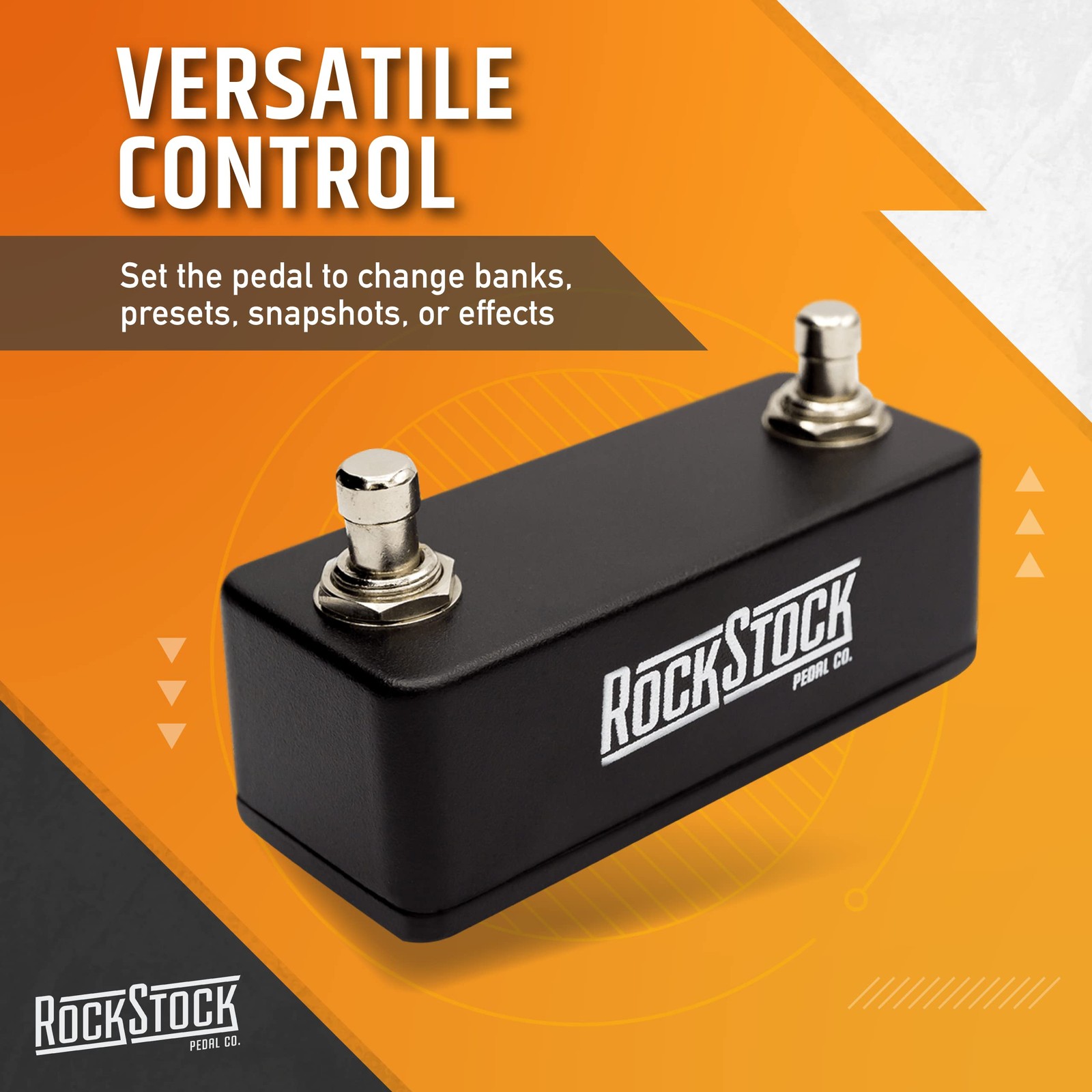 Dual Foot Switch Pedal – Versatile TRS Auxiliary Guitar Pedal – Expand Your M…