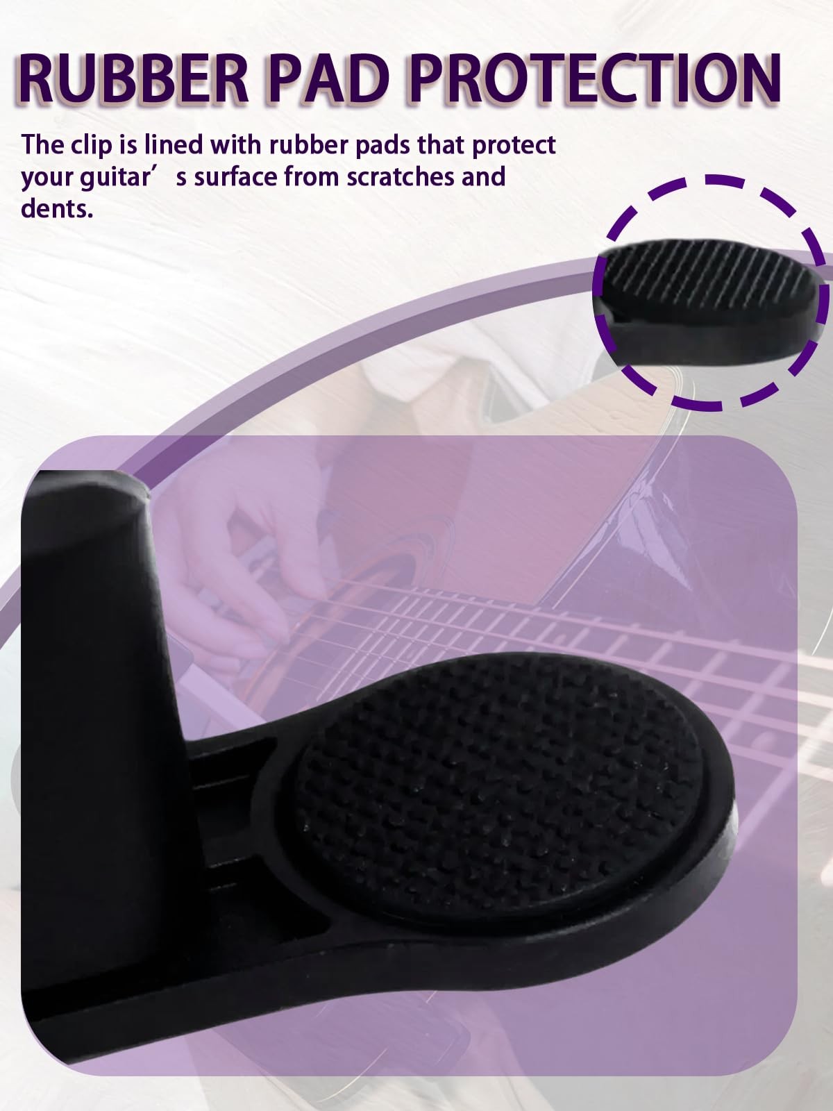 Guitar Holder, Digital Sheet Music holder, Clip Mount Fit for 6-10cm Thick Gu…