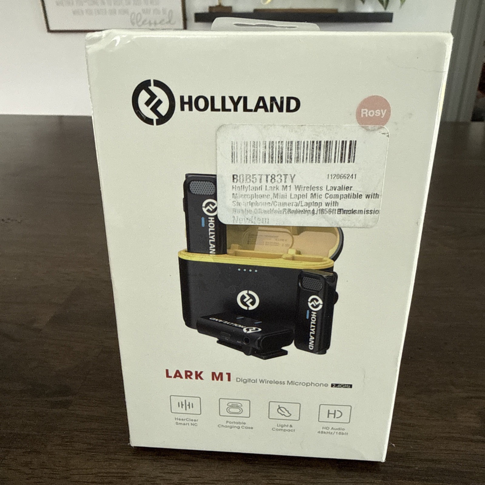 Hollyland Lark M1 Wireless Lavalier Microphone, 2.4GHz Noise Cancellation, 656ft
