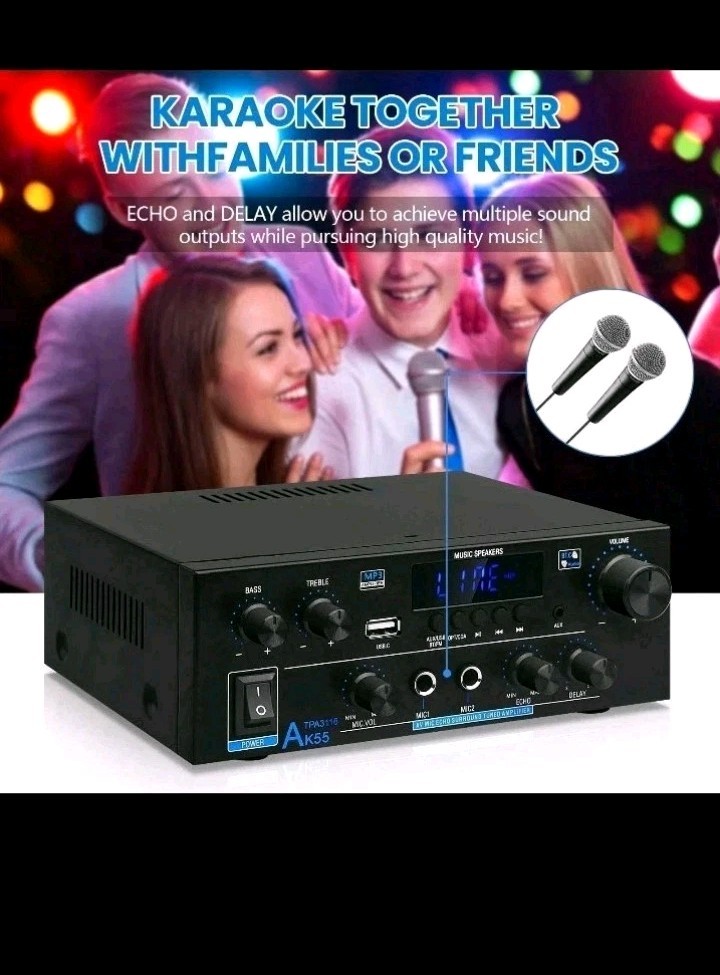 Bluetooth Amplifier AK-55 Plus Stereo Receivers Amp 2.0 Channel Mini (Read)